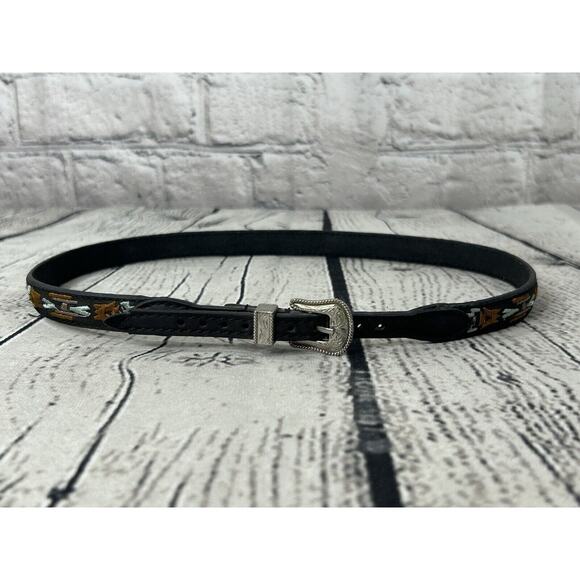 Southwest Style Western Women’s /Youth's Belt XS Thin Leather 26” Cowgirl - Picture 1 of 4